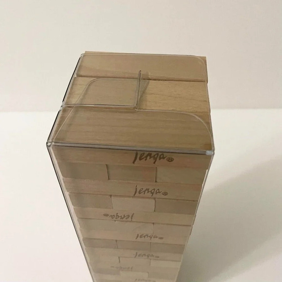 Vintage 1986 Jenga Milton Bradley Game Damaged Box - Picture 11 of 16